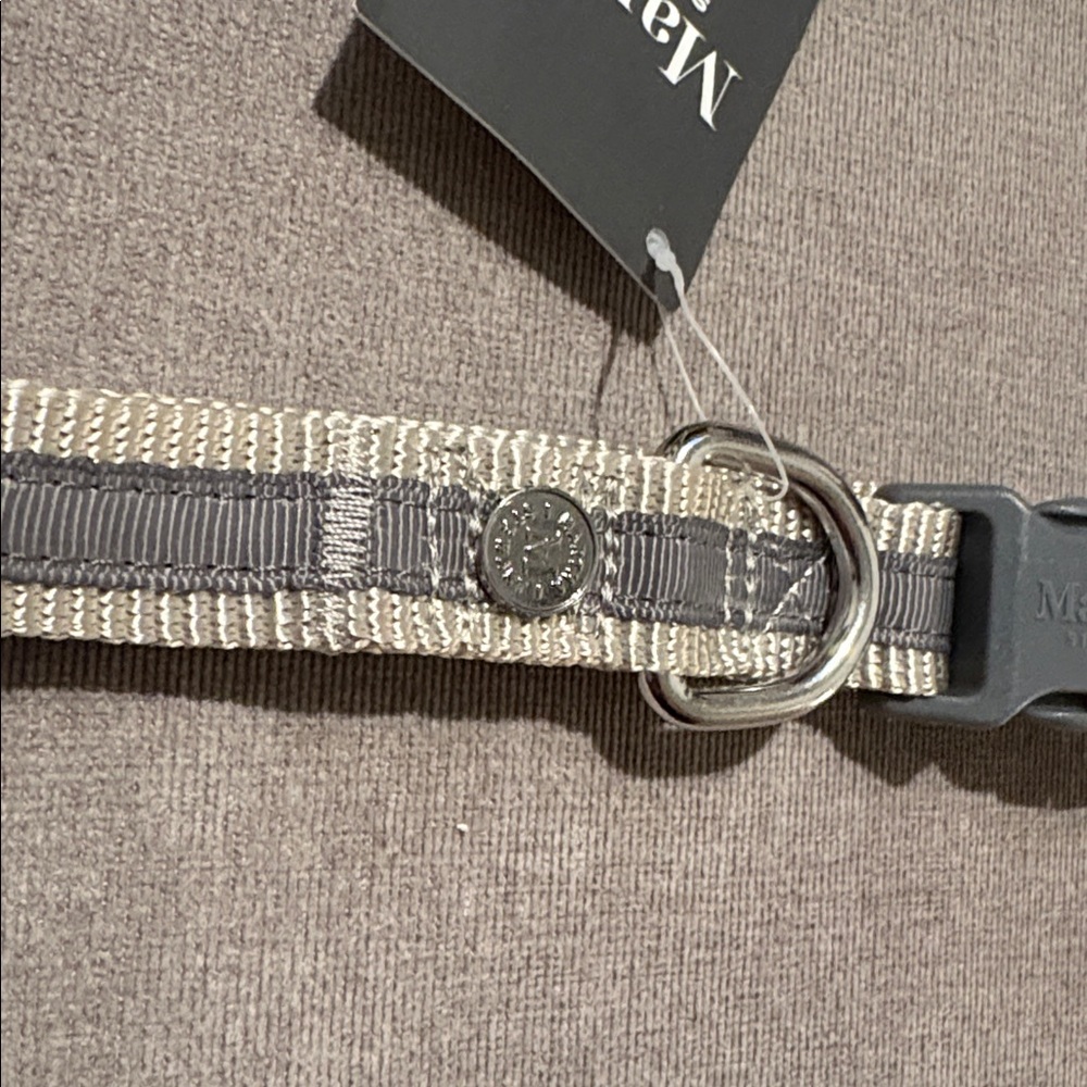 NWT [Martha Stewart] Adjustable Nylon Dog Collar in Bowtie Tan, Multiple Sizes! - Picture 8 of 10